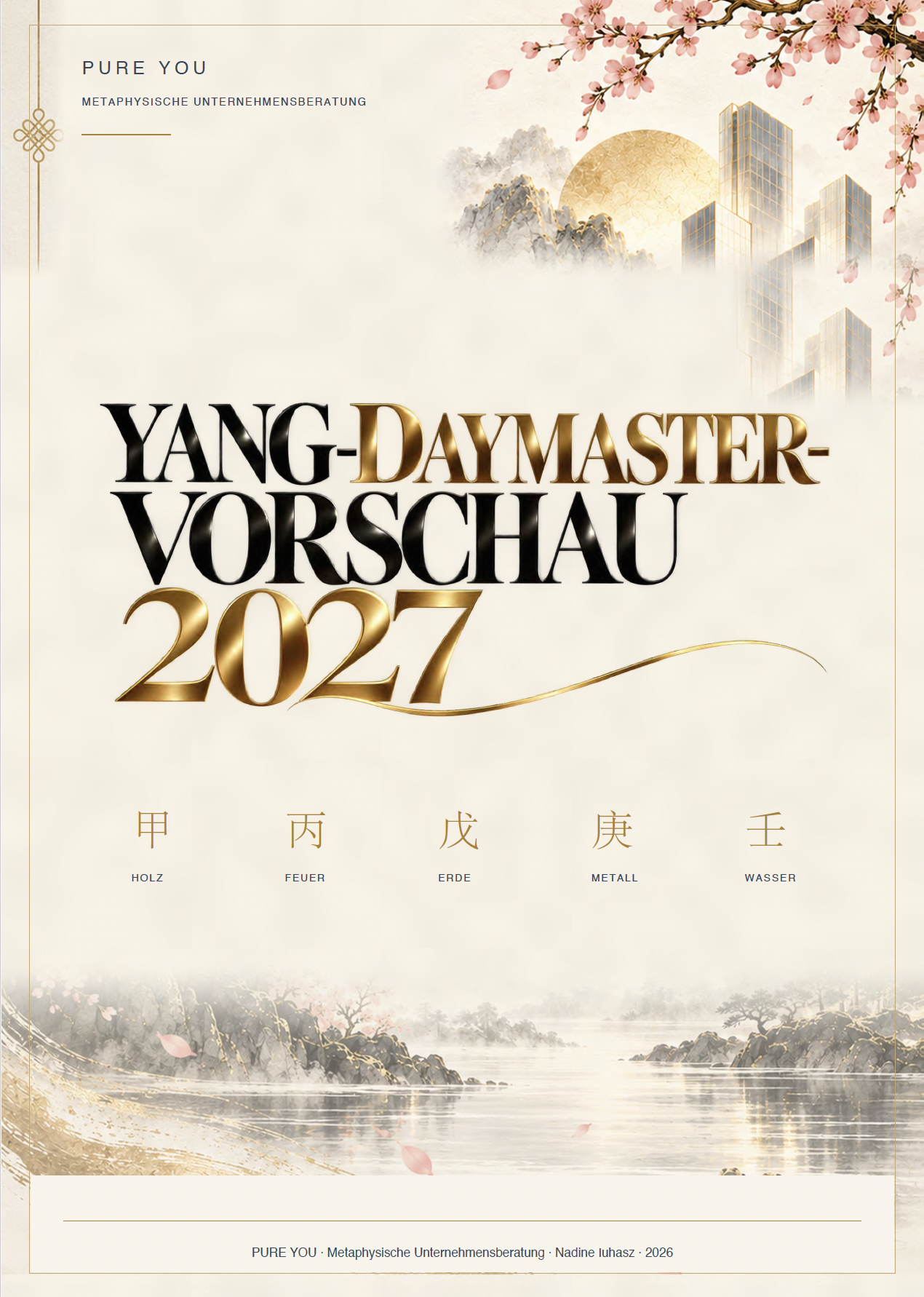 Yang Daymaster 2027 BaZi Jahresvorschau 2027 für Yang Daymaster – PDF-Cover von PURE YOU